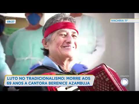 Luto no tradicionalismo: morreu as 69 anos a cantora Berenice Azambuja