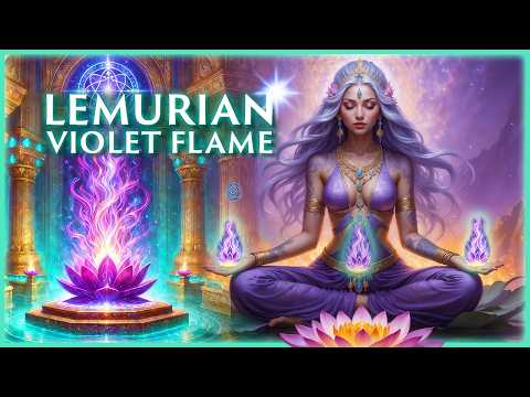 🩵Lemurian Violet Flame Initiation | Starseed DNA & Light Body Awakening
