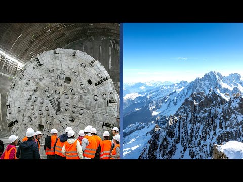 Digging a 57KM Tunnel Through a Mountain