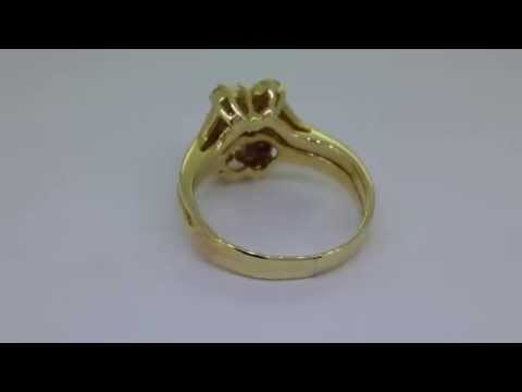 0.39 CARAT DIAMOND ENGAGEMENT RING   ROUND SHAPE 14K YELLOW GOLD
