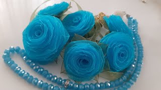 #organze #kurdele #tesbihçiçeği #organza #ribbonflowers  #rüyamodeli k