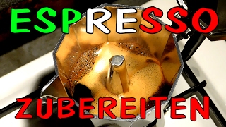 Einfach Espresso kochen mit Espressokanne