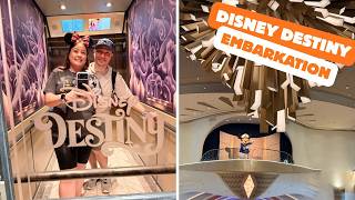 Disney Destiny Embarkation Day 🚢✨ Boarding, First Impressions & Sail Away | Disney Cruise Line