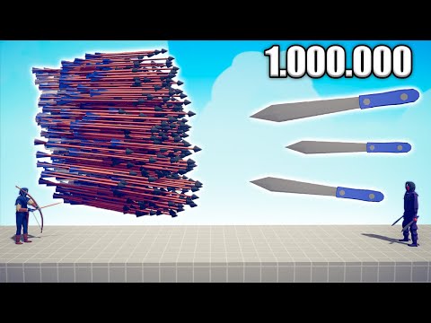1.000.000 DAMAGE KNIFE vs EVERY GOD - TABS | Totally Accurate Battle Simulator 2023
