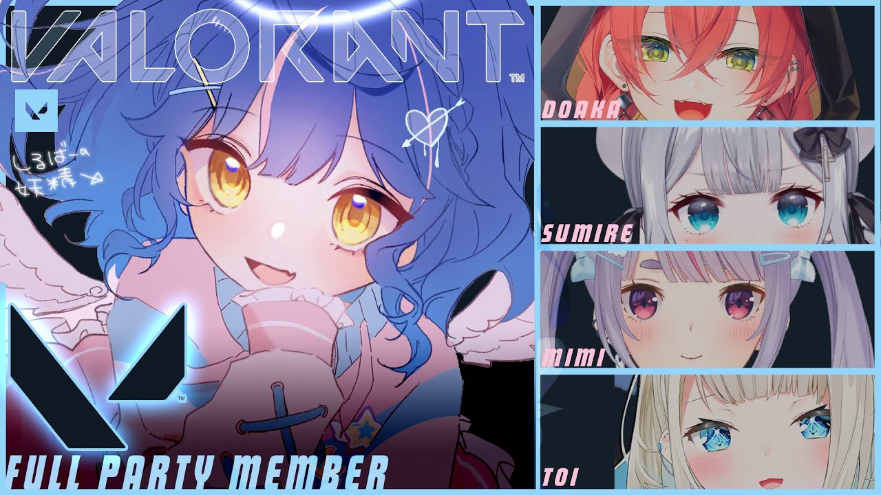*. VALORANT┊ふわふわ脳筋女子ふるぱリベンジ!ˎˊ˗( 天宮こころ w/兎咲ミミ,花芽すみれ,絲依とい,どあか )