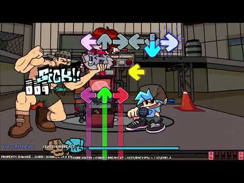 FNF Vs. TF2 Mann Co Saxton Hale - Property Damage (4k)