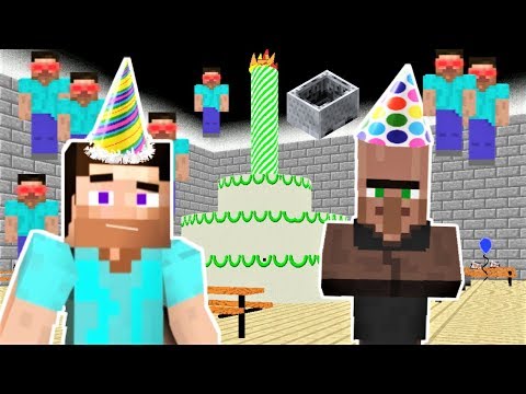 HEROBRINE CLONES ARE RUINING STEVE'S BIRTHDAY!! | Baldi's Birthday Bash MOD: Steve's Birthday