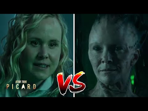 BORG QUEEN 0 - DR ANGES 1 LET THE GAMES BEGIN - Best Scene - Star Trek Picard Season 2 Episode 3