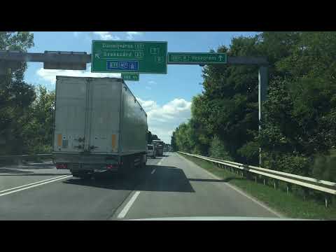 Székesfehérvár bypass Highways 7 - 8 - M7 Driving in Hungary 2021