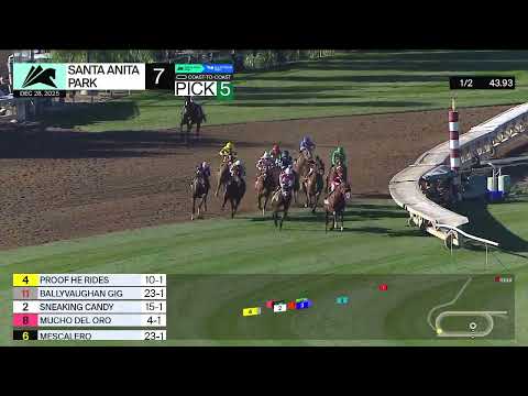 Proof He Rides wins Race 7 on Sunday, December 28 at Santa Anita Park