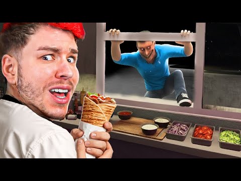 Shawarma Kiosk, aber die Kunden DREHEN KOMPLETT DURCH