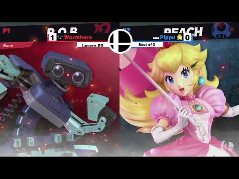 Legacy Bomb City Brawl 2 - LR3 - WormHero (R.O.B.) Vs. Pippu (Peach)