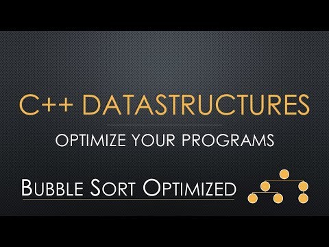 C Datastructures Optimized Bubble sort