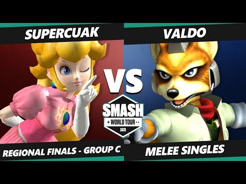 SWT CA RF Group C - SuperCuak (Peach) Vs. Valdo (Fox) SSBM Melee Tournament