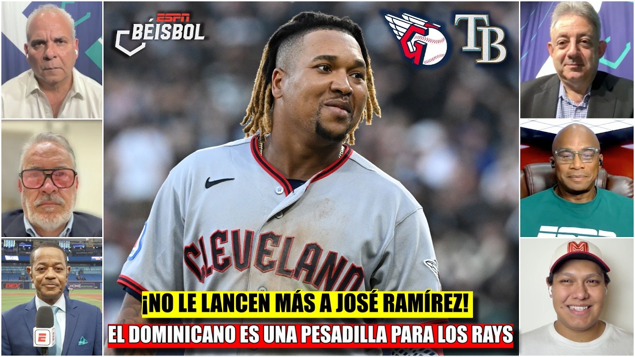 JOSÉ RAMÍREZ está EN OTRO NIVEL, RAYS no deberían LANZARLE MÁS al DOMINICANO | ESPN Beisbol