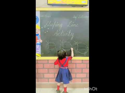 A SLEEPING LINE ACTIVITY ( Pre-writing exercise ) 