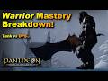 Deep Diving The FIRST look at the Warrior Mastery Abilities for Pantheon: Rise of the Fallen!