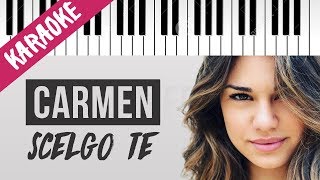 Carmen Ferreri | Scelgo Te | AMICI 17 // Piano Karaoke con Testo