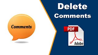 How to Delete Comments from PDF Document with Adobe Acrobat Pro 2020