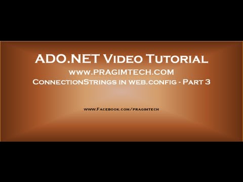 ConnectionStrings in web config configuration file Part 3