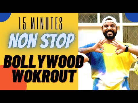 Bollywood Dance Workout At Home | 15 Mins Non Stop Workout | FITNESS DANCE With RAHUL