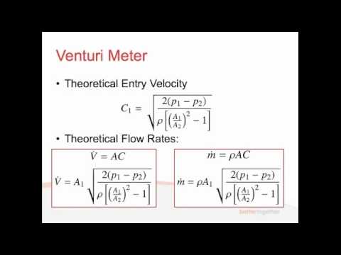 Fluids - Lecture 3.2 - Flow Rate Measurement