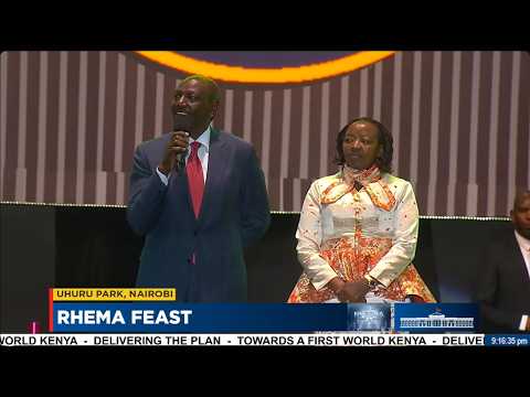 WHAT A MAN!! Listen to President Ruto's short remarks at Rhema Feast in Uhuru Park, Nairobi.