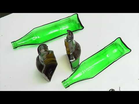 How to cut a glass bottle lengthwise 30 seconds