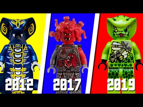 ЭВОЛЮЦИЯ СЕРПЕНТИНОВ ЛЕГО НИНДЗЯГО! ВСЕ МИНИФИГУРКИ ЗМЕЙ LEGO NINJAGO! (Lego News-297)