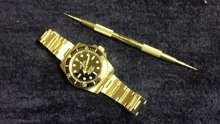 Rolex Training- Removing Bracelet using Bergeon Springbar Tool