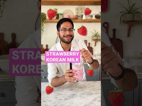 KOREAN STRAWBERRY MILK 🍓 EASY AND YUMMY