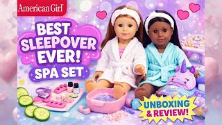 American Girl Truly Me, 18-inch Doll Playsets, Best Sleepover Ever! Spa Set.