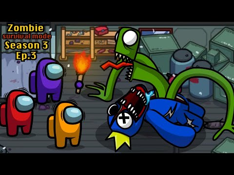 Rainbow Friends 🛠 Survival Mode Among Us Zombie - Ep 3 - Animation