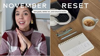 November Reset Routine | goals! books! & more!