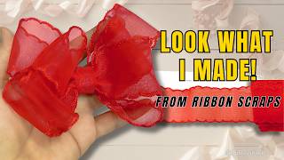 Don’t Throw Away Your Ribbon Scraps! 🎀 Easy DIY Ribbon Bow Tutorial