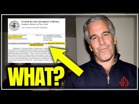 They Drafted Epstein's Death Statement THE DAY BEFORE?