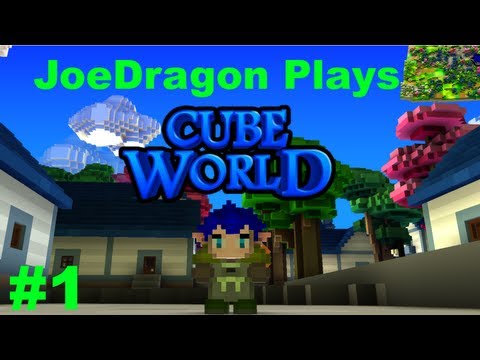 JoeDragon Plays Cube World Alpha: Episode 1 - Elfy Von Ranger
