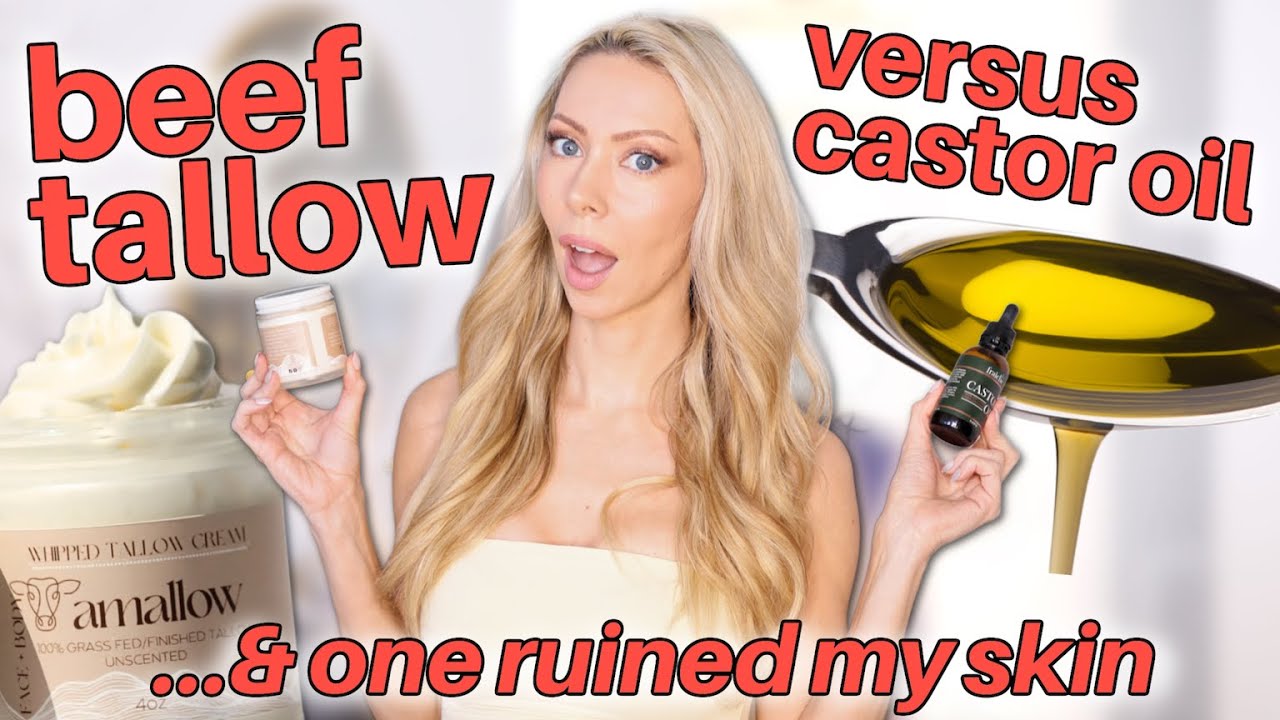 I used BEEF TALLOW and CASTOR OIL on my face for 30 days and the result was shocking!