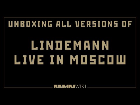 Lindemann - Live in Moscow (all editions) - unboxing