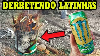 Dá pra derreter ALUMINIO com LENHA ?