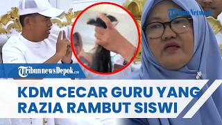 Guru SMKN 2 Garut Gelagapan Dicecar KDM usai Potong Rambut 18 Siswi hingga Buat Trauma