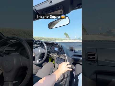Insane Supra 1200HP Mk4 On the street￼ 😳 #mk4 #supra #mk5