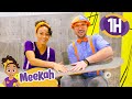 Meekah And Blippi Learn To Skateboard 1 HOUR OF MEEKAH Educational Videos For Kids
