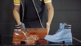 How to clean Timberland dunked in Ketchup using Crep Protect Cure - Extreme Test