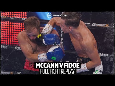 Dennis McCann perfect body shot knockout against Brett Fidoe