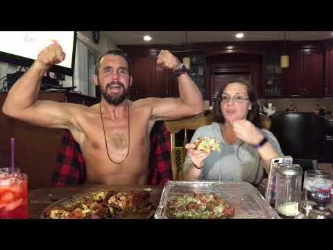 Stuffed chicken parm mukbang