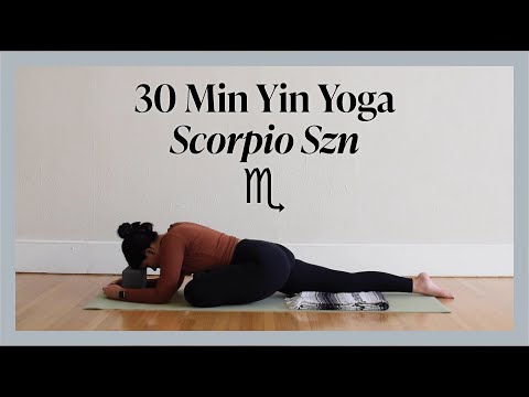 30 Min Yin Yoga for Scorpio Season - Intuition & Introspection