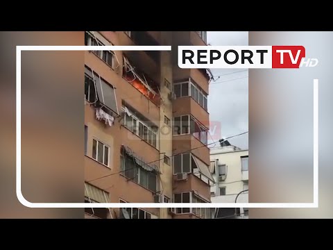 Shpërthen bombola e gazit, banesa ‘përfshihet’ nga flakët, tymi i zi gjen dalje nga ballkoni