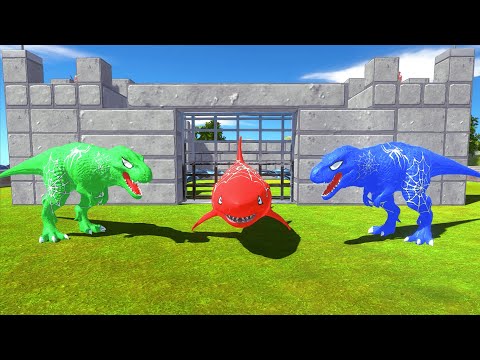 FPS AVATAR CASTLE DEATH RUN vs SPIDERMAN TEAM - Animal Revolt Battle Simulator