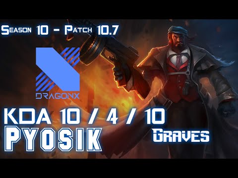 DRX Pyosik GRAVES vs KARTHUS Jungle - Patch 10.7 KR Ranked